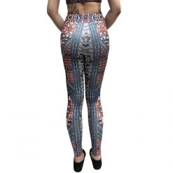 LA Style Rush Women's Festival Aztec Sports Leggings