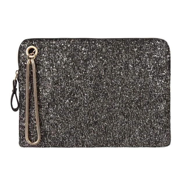 Melie Bianco Bags Monroe Glitter Clutch Crossbody Purse In Black 3 Melie Bianco Bags Monroe Glitter Clutch Crossbody Purse In Black