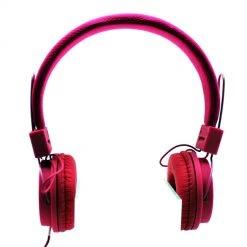 LAXMAX Mesh Stereo Headphones In Pink
