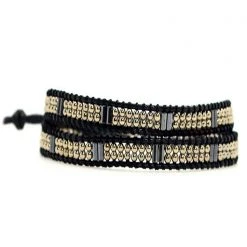 LA Style Rush Accessories X Katie Soleil Santana Double Wrap Beaded Bracelet