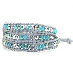 LA Style Rush Accessories X Katie Soleil Azalea Triple Wrap Beaded Bracelet