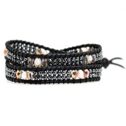 LA Style Rush Accessories X Katie Soleil Beatrix Double Wrap Beaded Bracelet