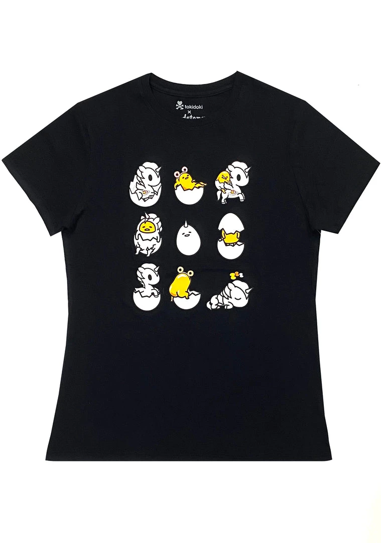 Tokidoki Women's Festival Scrambled Gudetama T-Shirt 5 Tokidoki Women's Festival Scrambled Gudetama T-Shirt